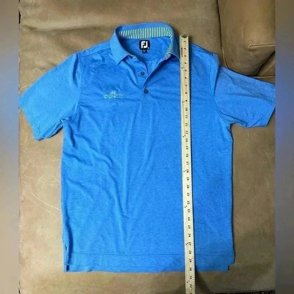 FootJoy Golf Polo Shirt Blue Men’s Size Medium - Picture 5 of 9